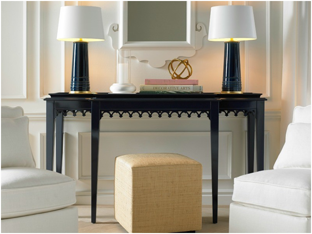 Heather Ryder Design Tiered Newport Table in black